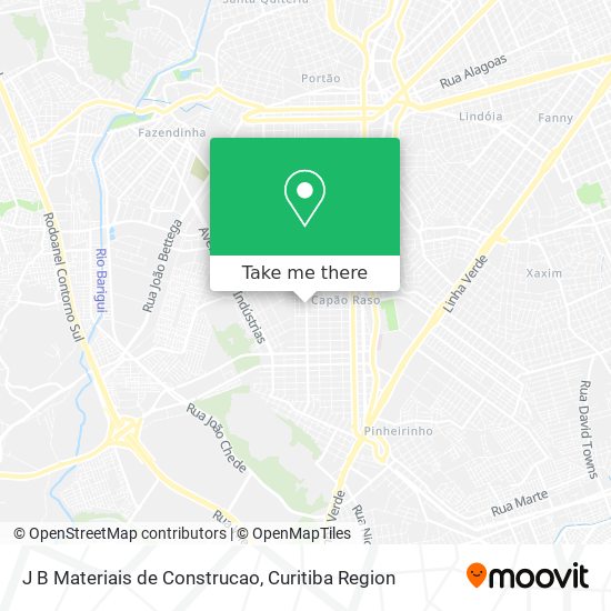 J B Materiais de Construcao map