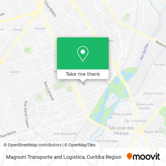 Magnum Transporte and Logistica map