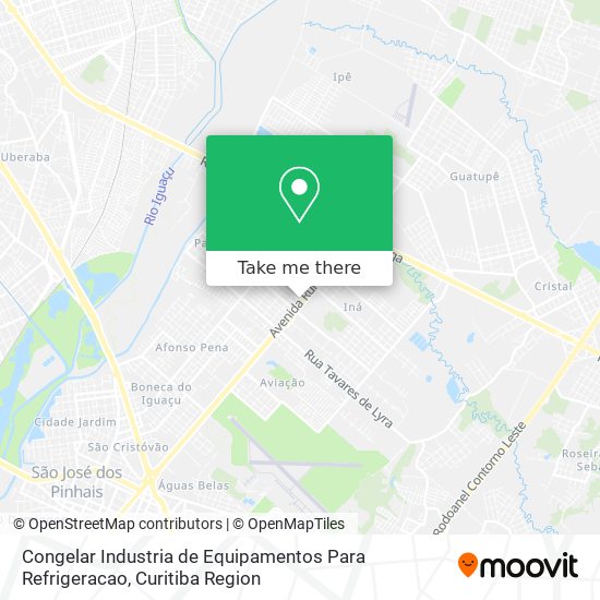 Congelar Industria de Equipamentos Para Refrigeracao map