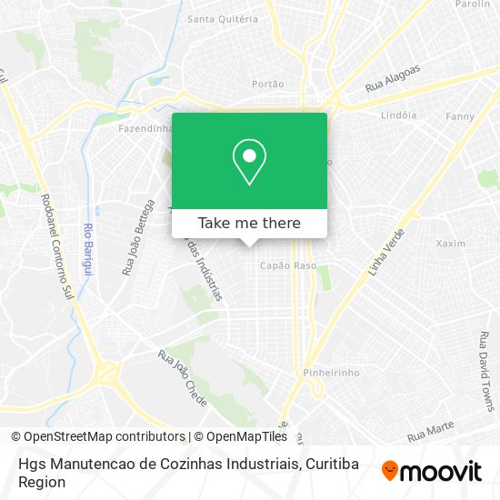Hgs Manutencao de Cozinhas Industriais map