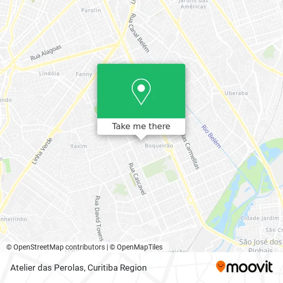 Atelier das Perolas map