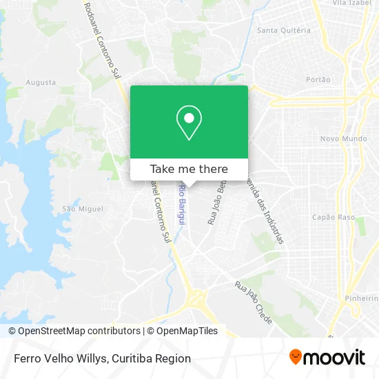 Ferro Velho Willys map