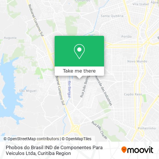 Phobos do Brasil IND de Componentes Para Veículos Ltda map