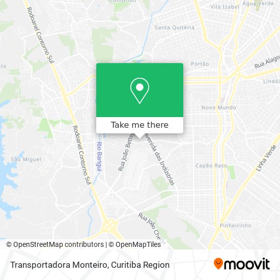 Transportadora Monteiro map