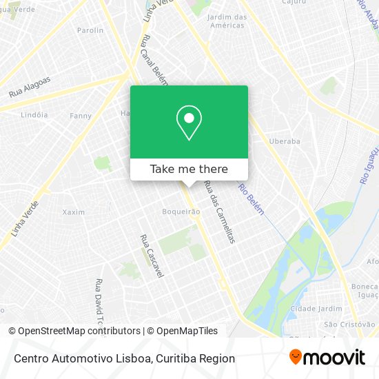 Mapa Centro Automotivo Lisboa