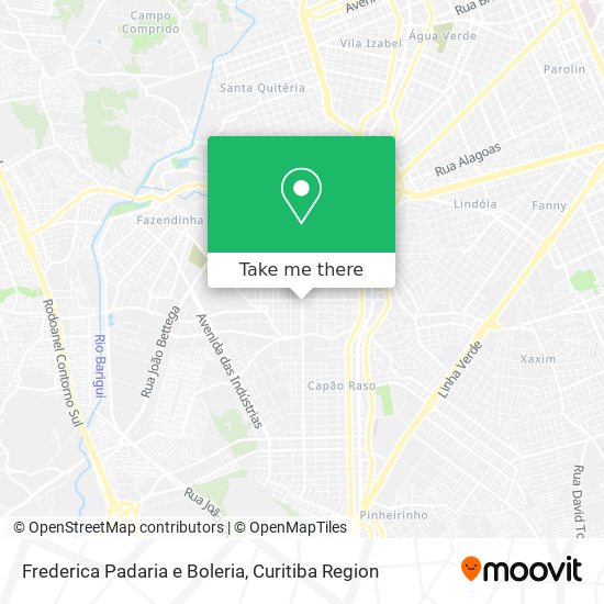 Frederica Padaria e Boleria map