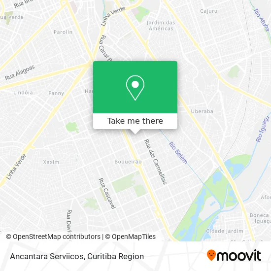 Ancantara Serviicos map