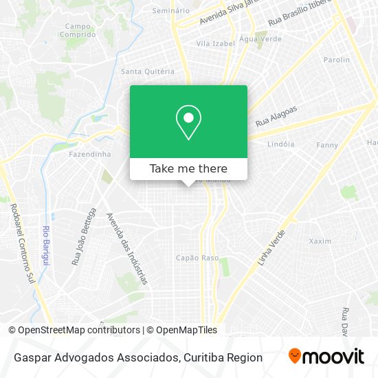Mapa Gaspar Advogados Associados