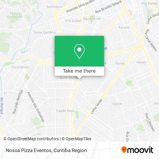 Mapa Nossa Pizza Eventos