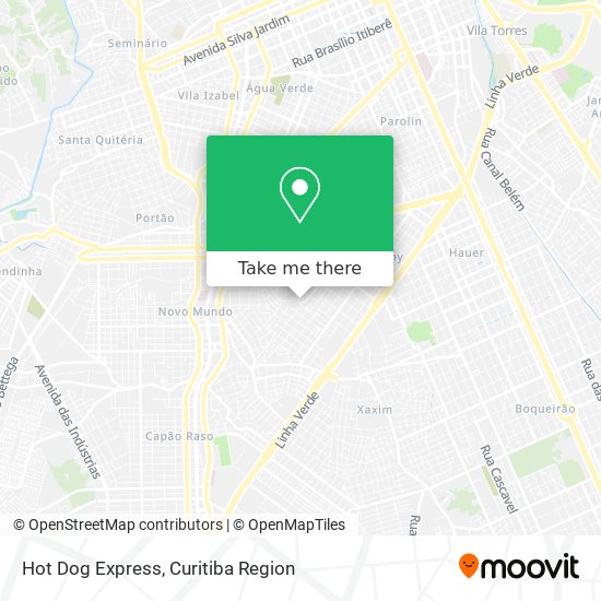 Hot Dog Express map