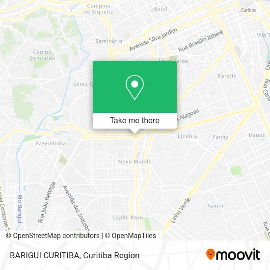 BARIGUI CURITIBA map