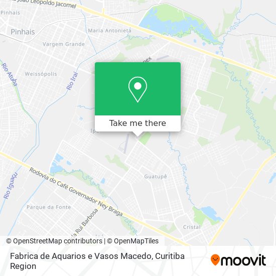 Fabrica de Aquarios e Vasos Macedo map