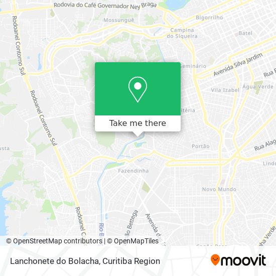 Lanchonete do Bolacha map