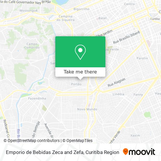Emporio de Bebidas Zeca and Zefa map