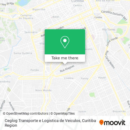 Ceglog Transporte e Logistica de Veiculos map