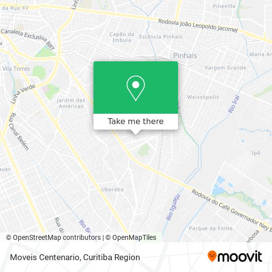 Mapa Moveis Centenario