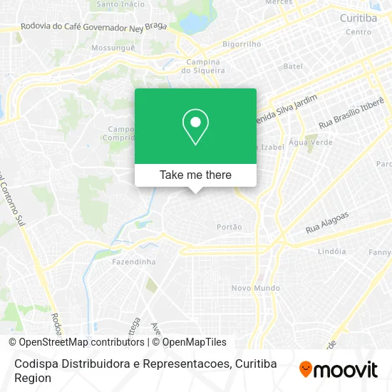 Codispa Distribuidora e Representacoes map