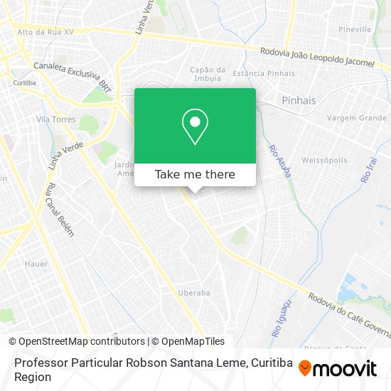 Professor Particular Robson Santana Leme map