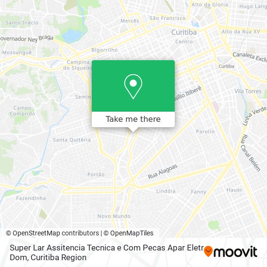 Super Lar Assitencia Tecnica e Com Pecas Apar Eletr Dom map