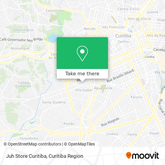 Juh Store Curitiba map