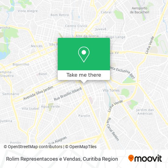 Mapa Rolim Representacoes e Vendas