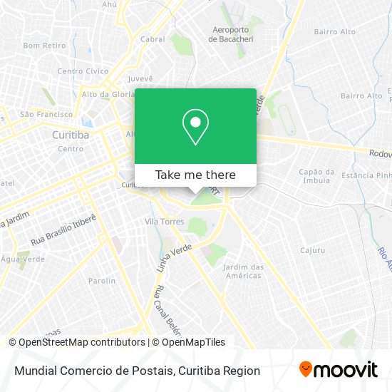Mundial Comercio de Postais map