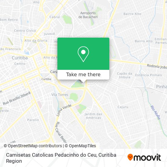 Mapa Camisetas Catolicas Pedacinho do Ceu