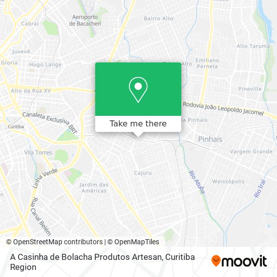 A Casinha de Bolacha Produtos Artesan map