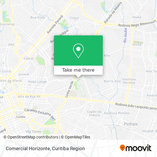 Comercial Horizonte map