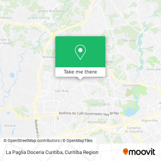 La Paglia Doceria Curitiba map