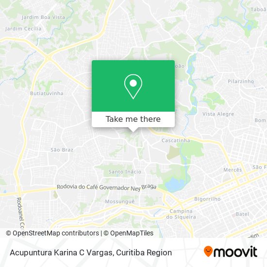 Acupuntura Karina C Vargas map