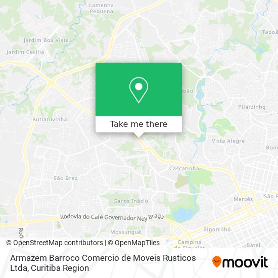 Armazem Barroco Comercio de Moveis Rusticos Ltda map