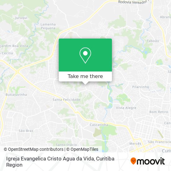 Igreja Evangelica Cristo Agua da Vida map