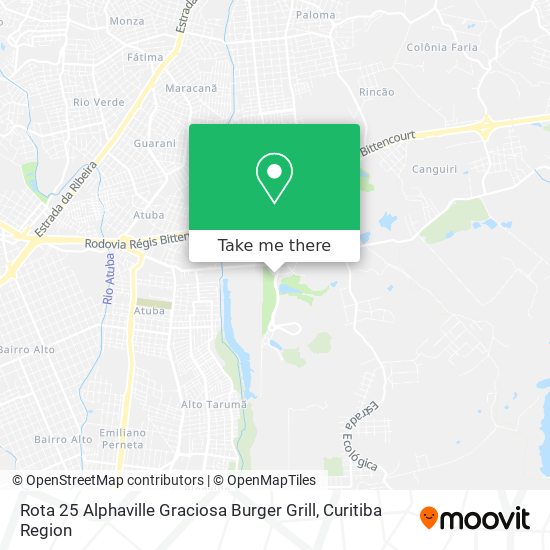 Rota 25 Alphaville Graciosa Burger Grill map