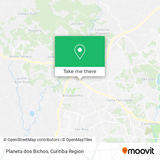 Planeta dos Bichos map