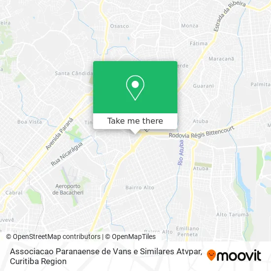 Associacao Paranaense de Vans e Similares Atvpar map