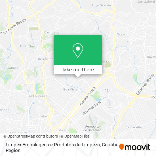 Mapa Limpex Embalagens e Produtos de Limpeza