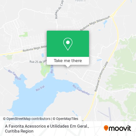 A Favorita Acessorios e Utilidades Em Geral. map