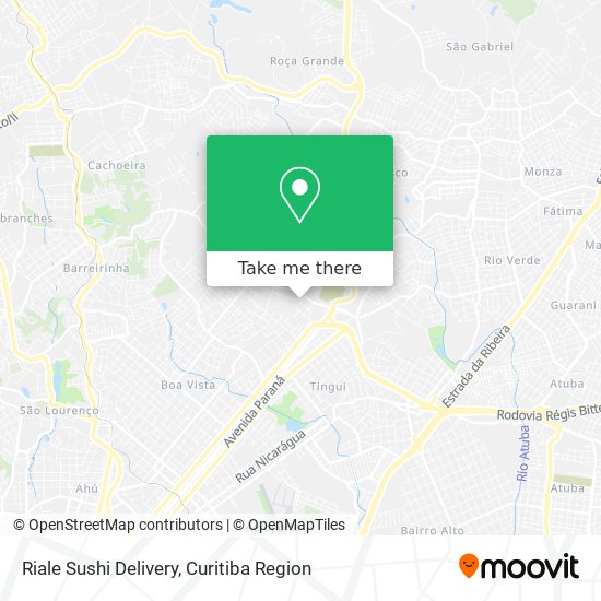 Riale Sushi Delivery map