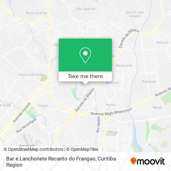 Bar e Lanchonete Recanto do Frangao map