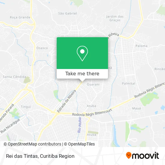 Rei das Tintas map