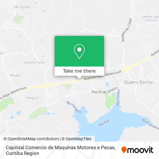 Capinzal Comercio de Maquinas Motores e Pecas map