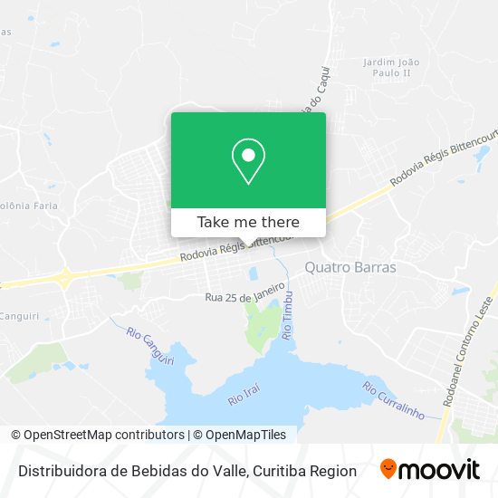 Distribuidora de Bebidas do Valle map