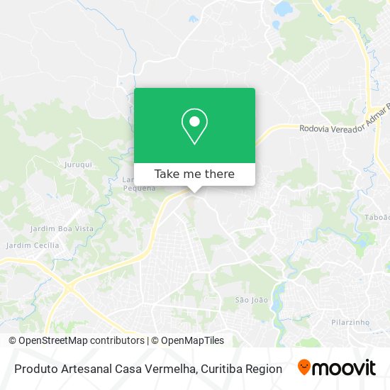 Produto Artesanal Casa Vermelha map