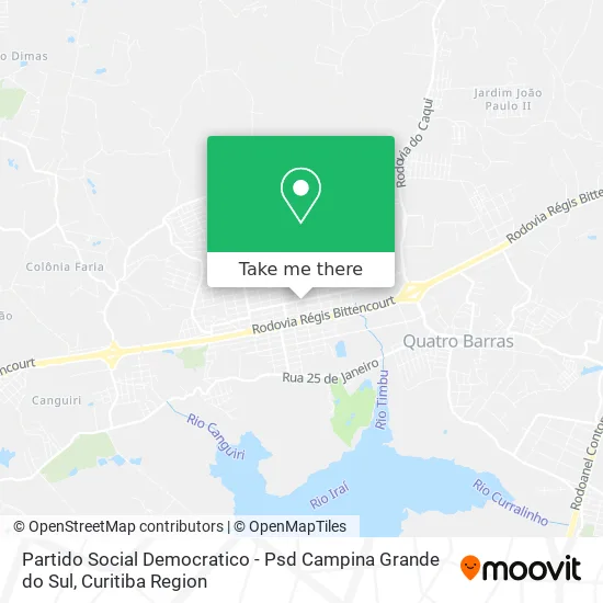 Partido Social Democratico - Psd Campina Grande do Sul map