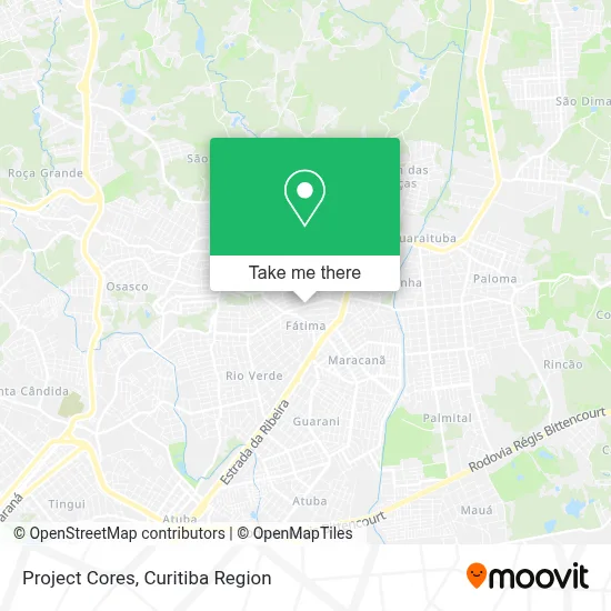 Project Cores map