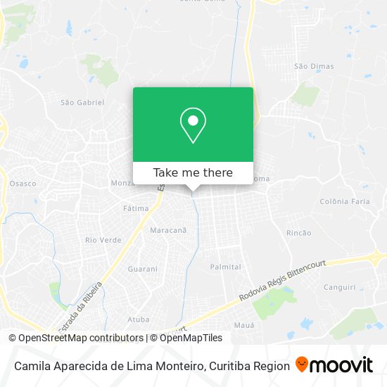 Camila Aparecida de Lima Monteiro map