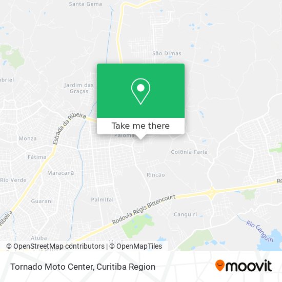 Tornado Moto Center map