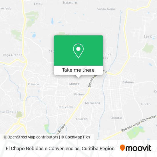 El Chapo Bebidas e Conveniencias map