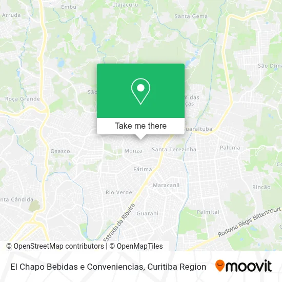 El Chapo Bebidas e Conveniencias map